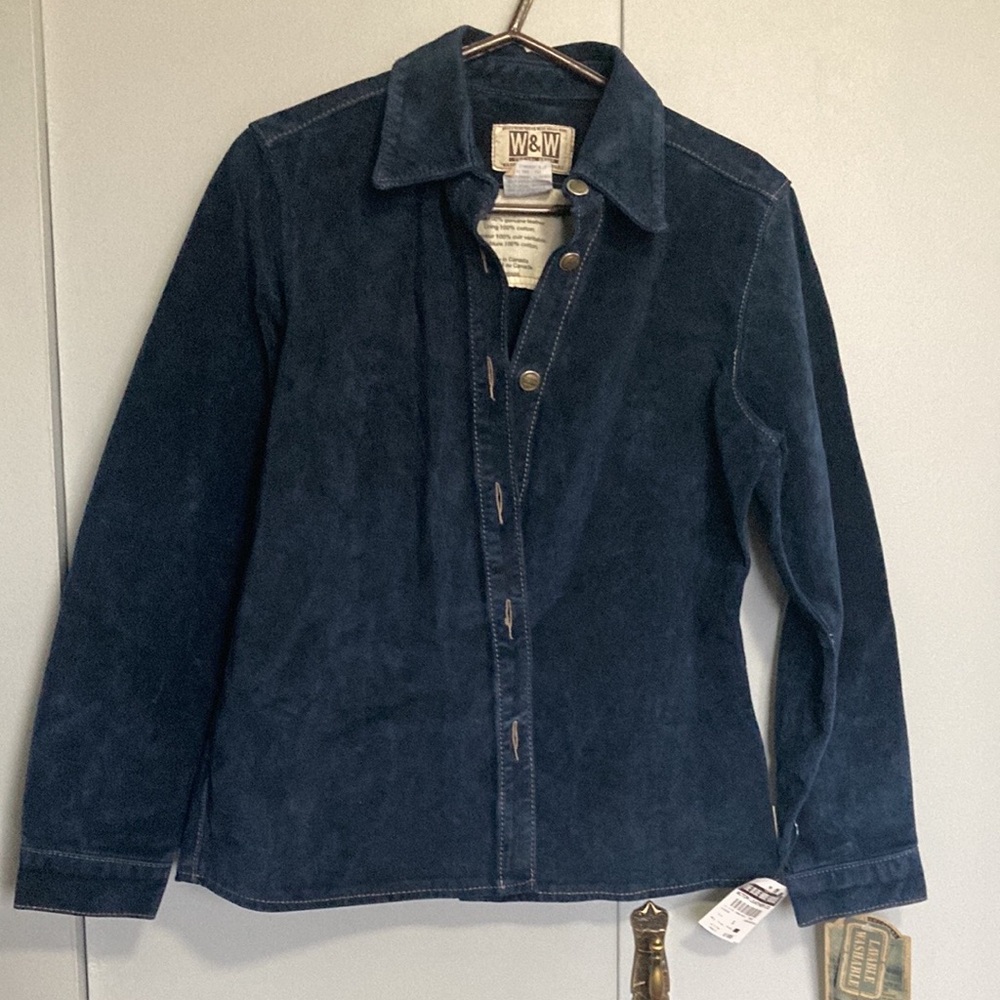 W&W Genuine Washable Leather Suede Shirt by Skott's Leather